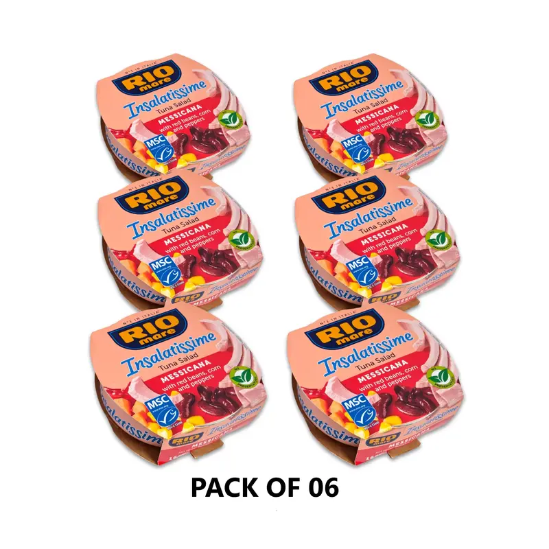 Rio Mare Tuna Mexican Style Salad Tonno Insalatissime Messicana 6 x 160g - Delicious Mexican Salad - Food, Instant 0