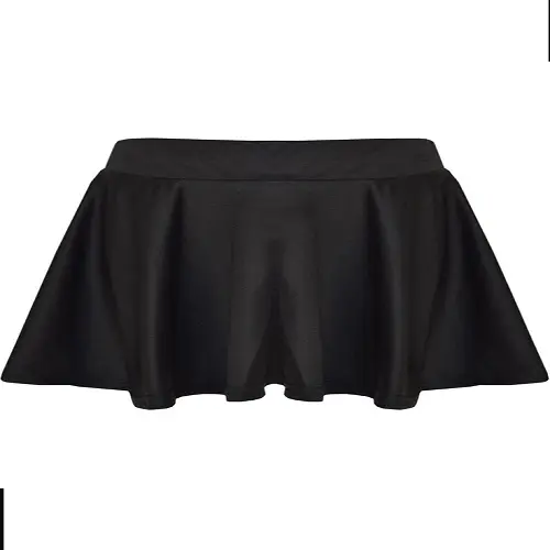 Girls Kids Children Flared High Waisted Short Mini Skater Swing School Skirt 5