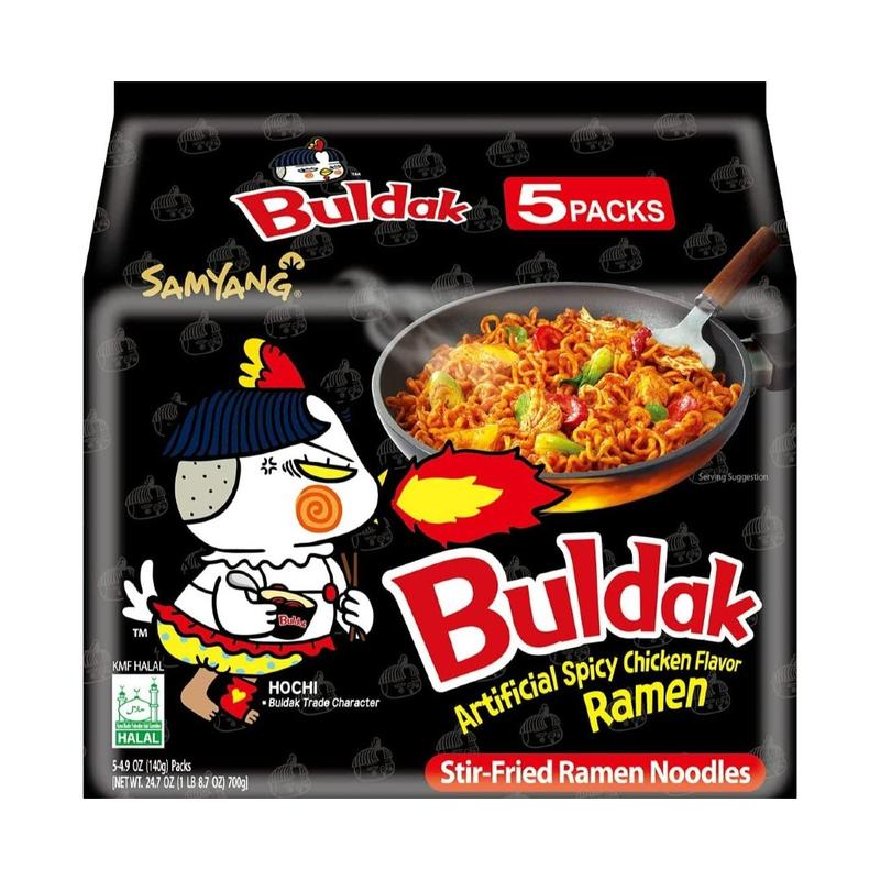 Samyang Hot Chicken Noodle Buldak Ramen Halal 140g | Free Wisemax Chopsticks Included | Perfect Gift 0