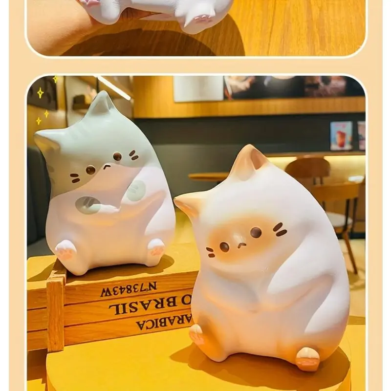 [Slow Rebound Stress Relieving Toys] Pinching, music, slow rebound, cat office ornaments, venting and stress relieving toys 8