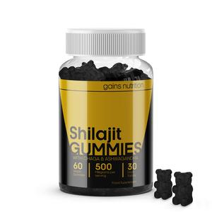 Shilajit Gummies with Chaga and Ashwagandha - Sugar Free - Blackberry Flavour