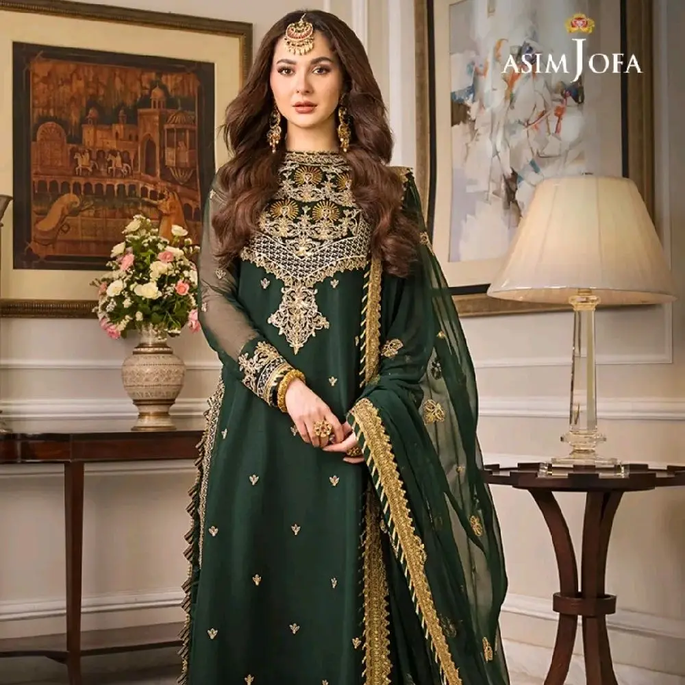 Asim Jofa Zari Sitara Collection - Women's Ethnic Clothing Chiffon