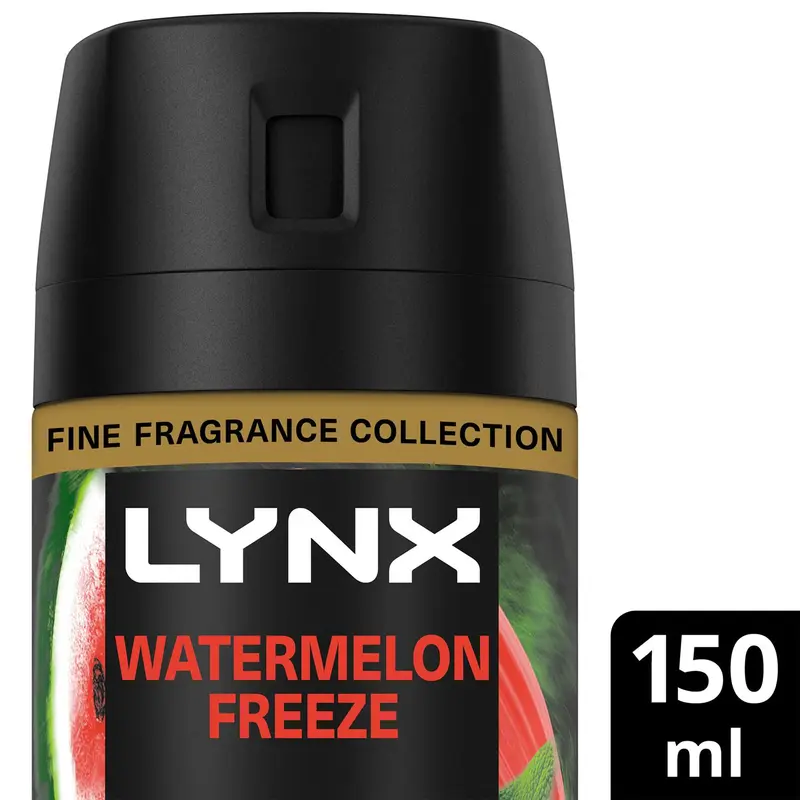 Lynx Men Deodorant Watermelon Freeze with 72Hrs Freshness 150ml, 6 Pack 2