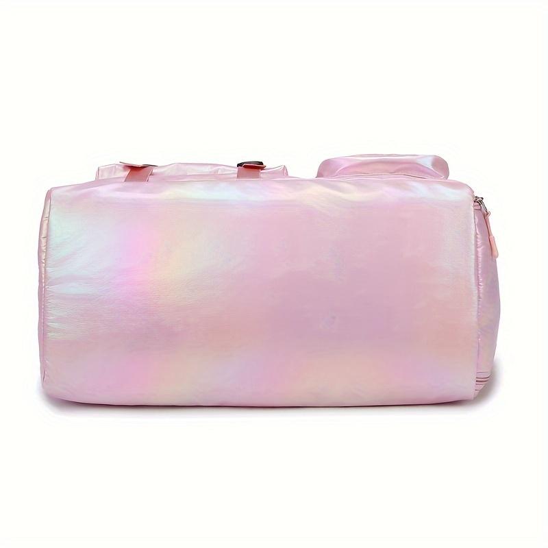 Product Introduction of Wet/Dry Separation Oxford Fabric Travel Duffle Bag - Sparkling with Sky Blue, Lavender, Mixed, Cream, Neon Green, Black Options for Gym & Travel 9