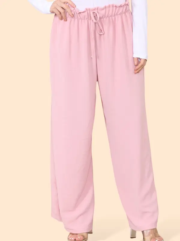 [Silu Boutique] Lightweight Wide Legged Palazzo Trousers, Fits up to UK20, Spring Casual Trousers, Daily Trousers, Summer and Spring Wear 5