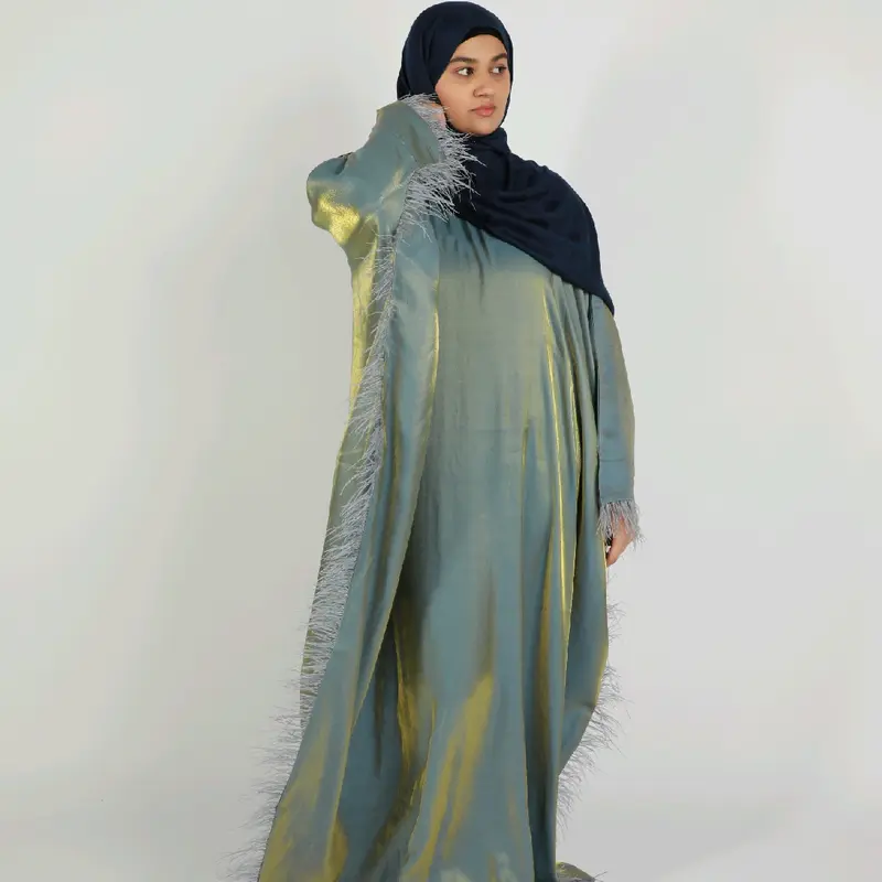Butterfly Abaya - Two-toned Shimmer 7