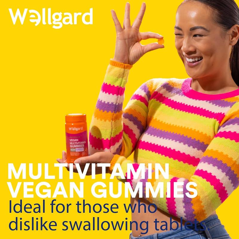 wellgard fibre gummies - Vegan Multivitamin Gummies by Wellgard - Chewable Multivitamins Adults, 60 Vitamin Gummies, Orange Flavour (Adult Gummies) 3