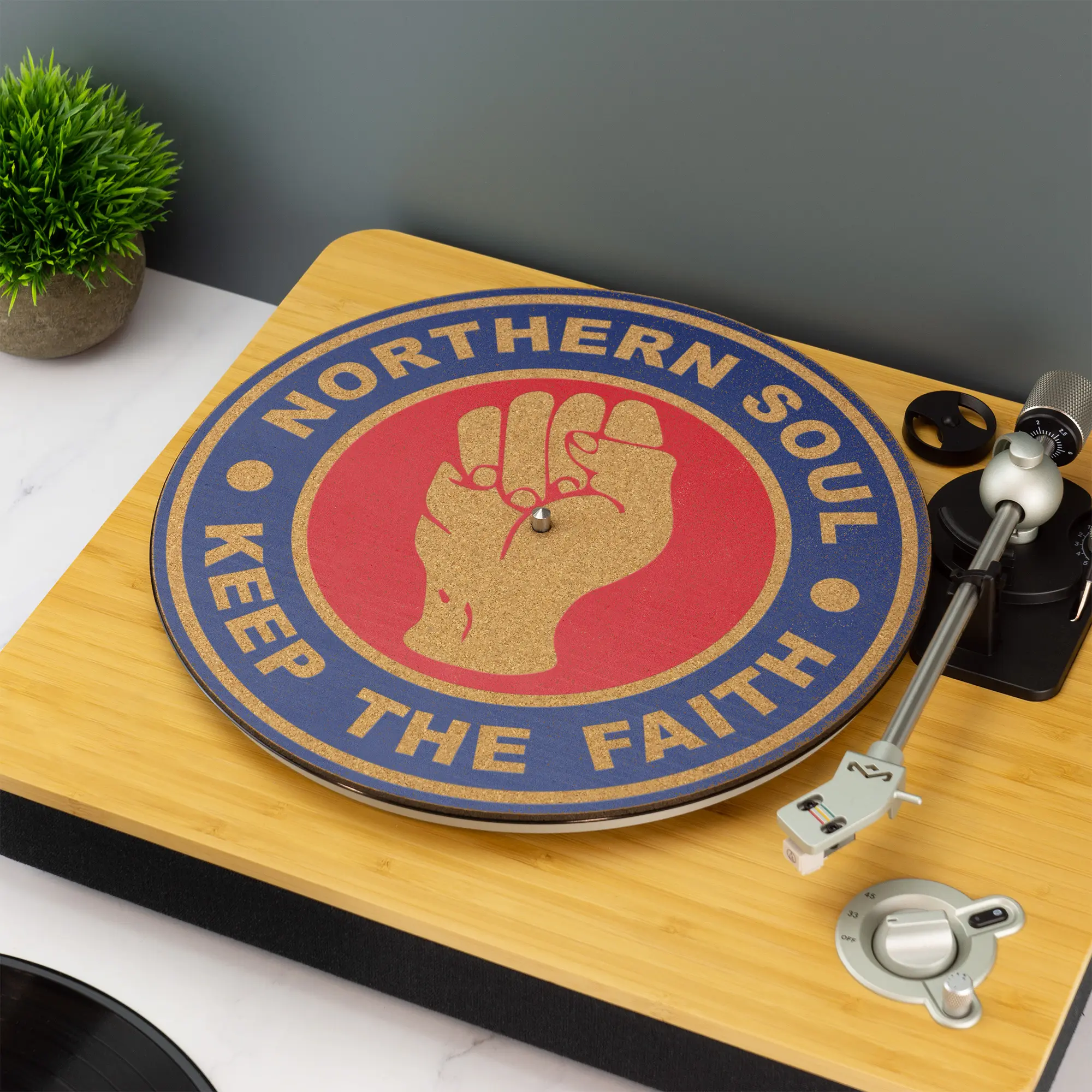 Northern Soul Record Player Slip Mat Turn Table DJ Slip Mat