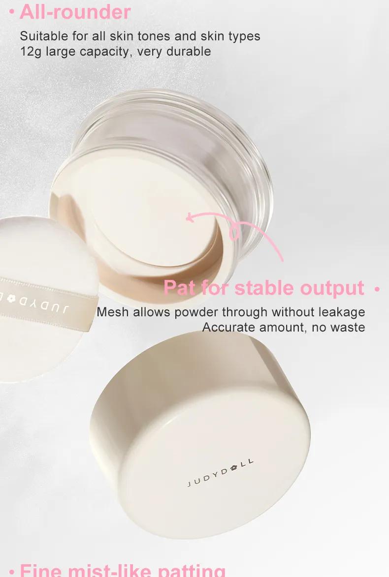 Product Introduction of JUDYDOLL Marathon Setting Powder Loose Focus #01 Nude Long Lasting Breathable Loose Powder Oil Control and Moisturizing 8 Micron Soft-Focus Particles 8