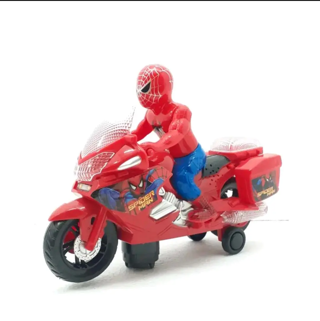 SPIDEY MOTORCYCLE BIKE TOY BUMP & GO WITH VOICE SOUNDS LIGHTS BOYS GIRLS TOYS