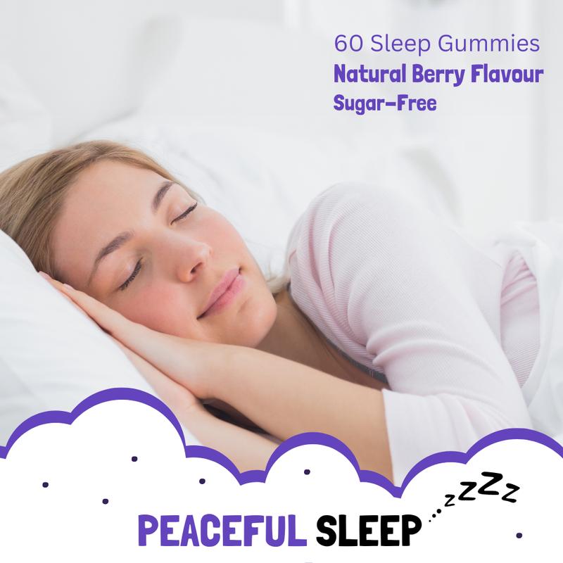 Hybrid Health Melatonin Inducing Sleep Gummies (Sugar Free) - Ashwagandha, Magnesium, Valerian Root Extract + More Healthcare Fitness Dietary Supplement Natural Edible Berry | Vegan 2