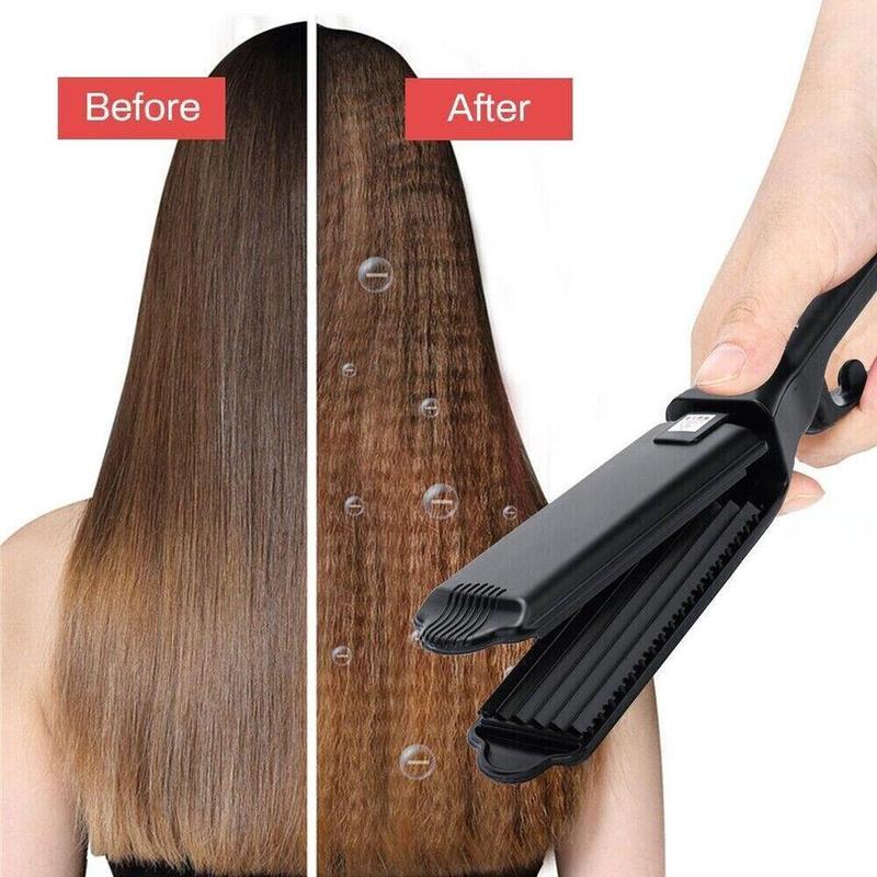 Salon Hair Curler Ceramic Crimper Wave Curling Iron Wand Wet & Dry Styling Tool Smooth Comfort 7