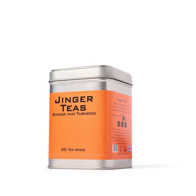 Jinger Teas Organic Ginger herbal Teas made in the uk 0