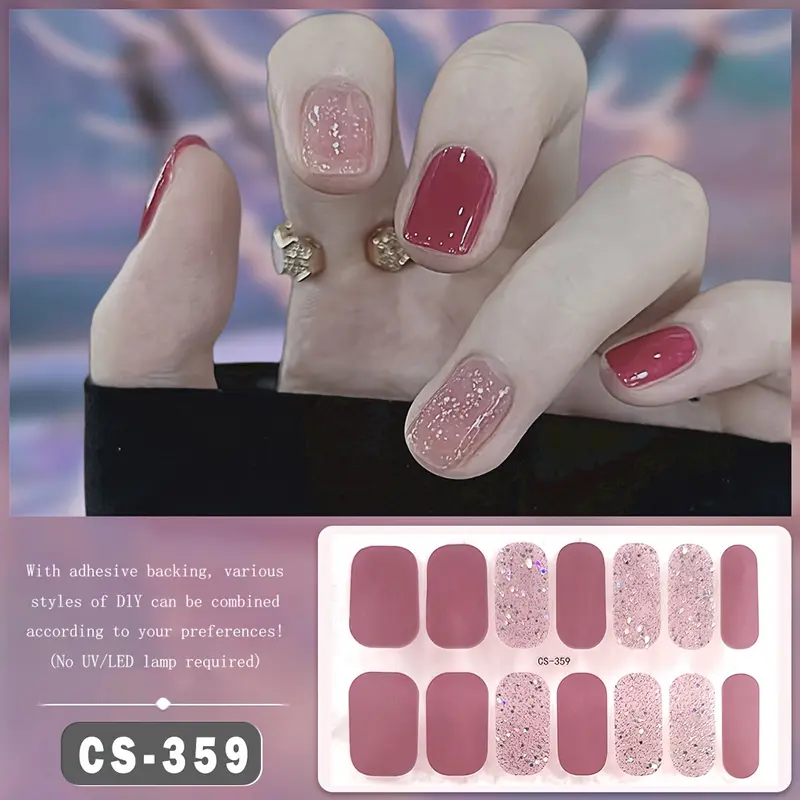 MILAN GOLD Self - Adhesive, Waterproof Nail Polish Strips for Easy Application. Provide Long - Lasting Full Coverage, Require No Sealant Gel. Ideal for Custom Nail Art Designs. A Must - Have for Fashion - Savvy Women to Achieve Salon - Grade Nail Art at H 8