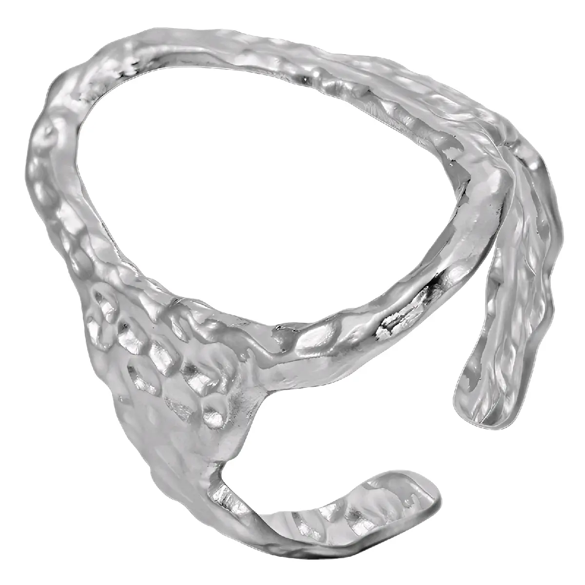 O Stainless Steel Ring - Classic and Stylish Accessory for Women