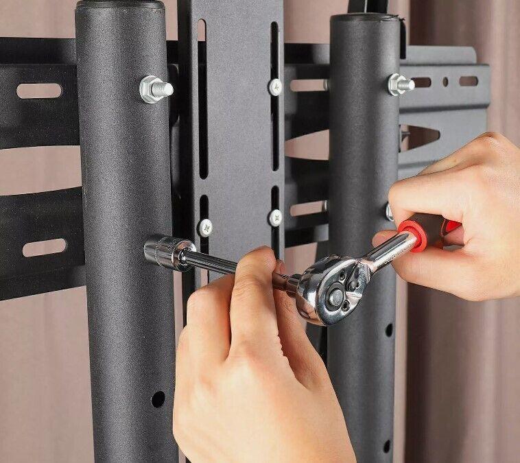 46 PCS 1/4" DR Ratchet Socket Wrench Set Mechanic Tool Kit Extension Bar Repair 2