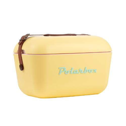 Polarbox 20L Retro Coolbox - Yellow Cyan Classic 0