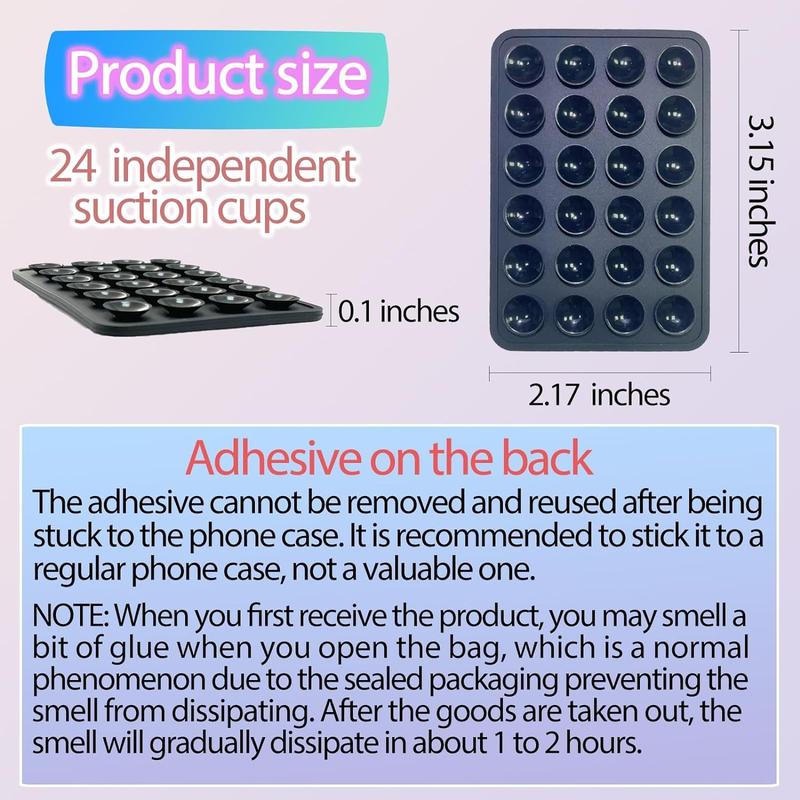 Product Introduction of Mixed Color Smartphone Suction Cup Phone Case Mount, Gifts for Boyfriend, Universal Self Adhesive Phone Stand, Phone Holder for Iphone & Android, Smartphone Accessories, Girls Birthday Gift Set, Baddie Gift 4