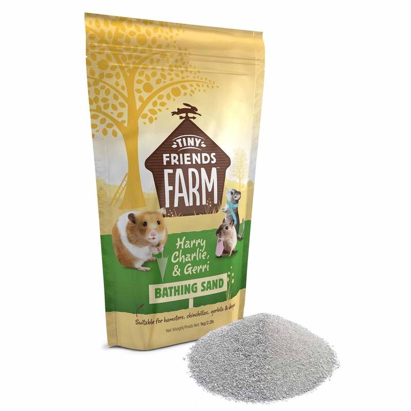 Harry, Charlie & Gerri Bathing Sand 1kg - Suitable for Chinchillas, Degus, Hamsters and Gerbils - Small Animals 0