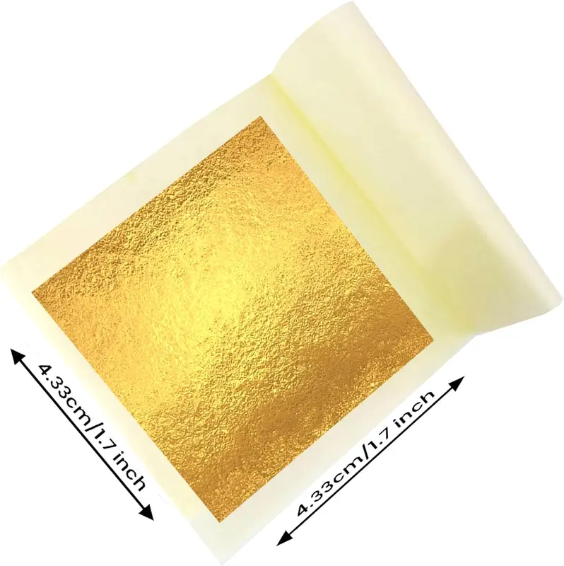 Edible Gold Leaf Cake Decoration Sheets for Cakes, Desserts, Chocolate, Art and Craft, Face Masks and Nail Art (10) - Ornaments 3