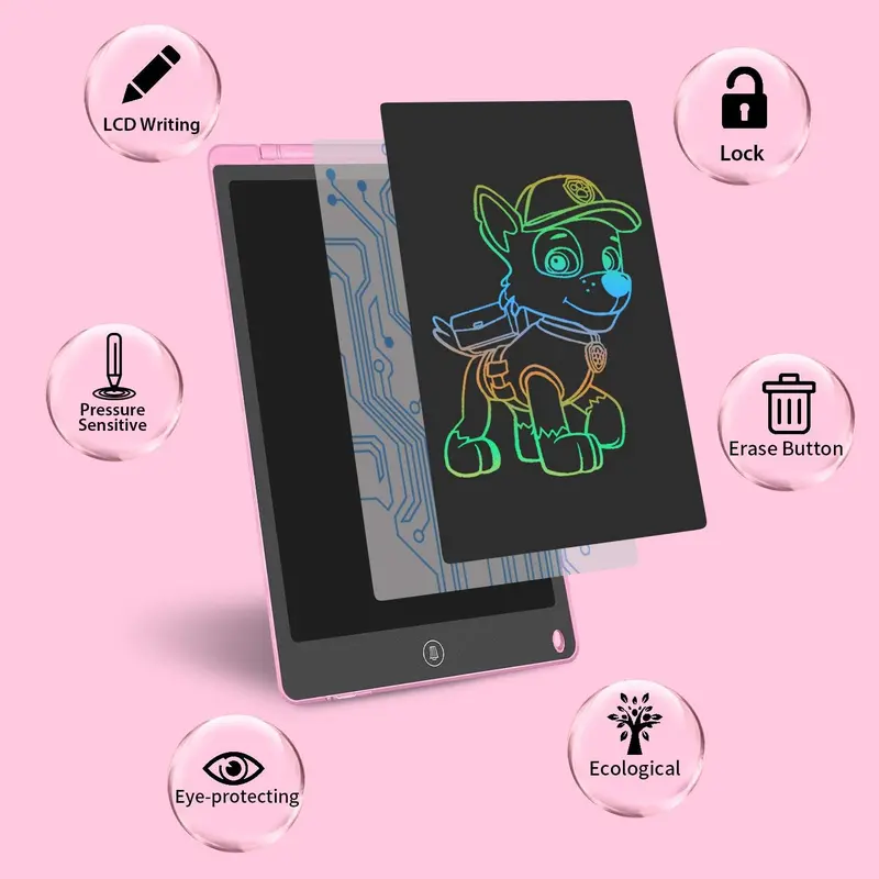 LCD Writing Tablet 10 12 Inch, Doodle Pads for Kids,a4 note smart notebook 6