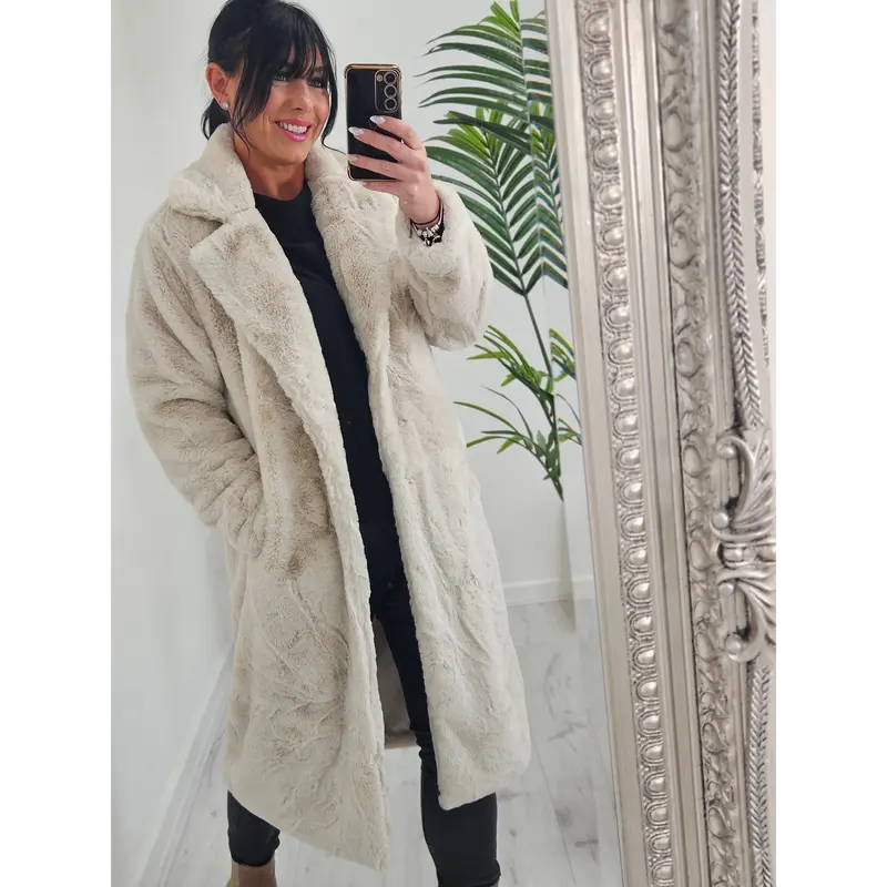 Oslo Faux Fur Coat Long (One Size) - (choose your Colour) 4