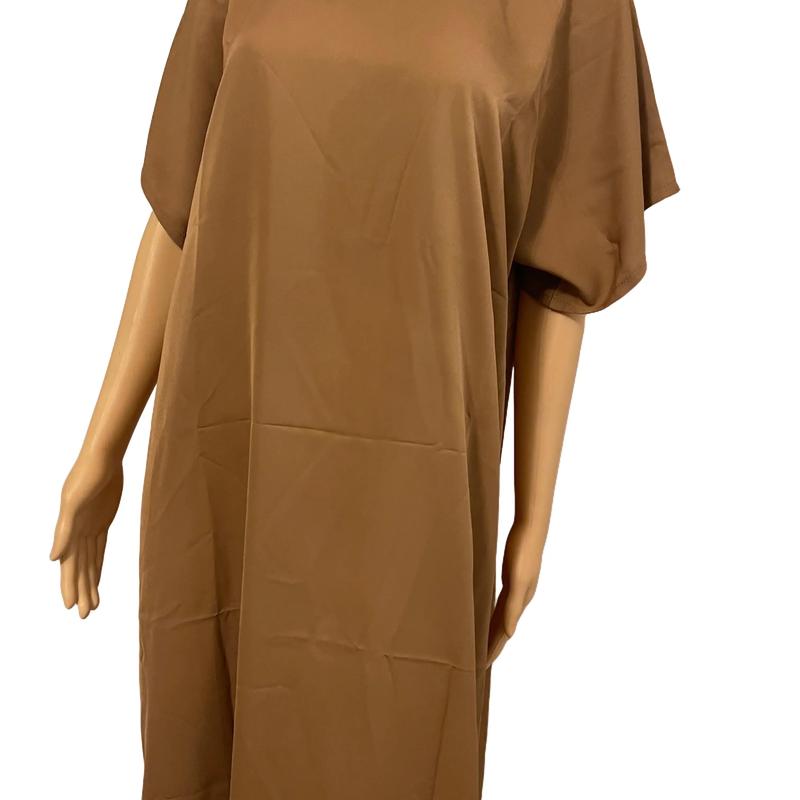 Nida Slip Dress Short Sleeved Abaya White/Brown/Black 1