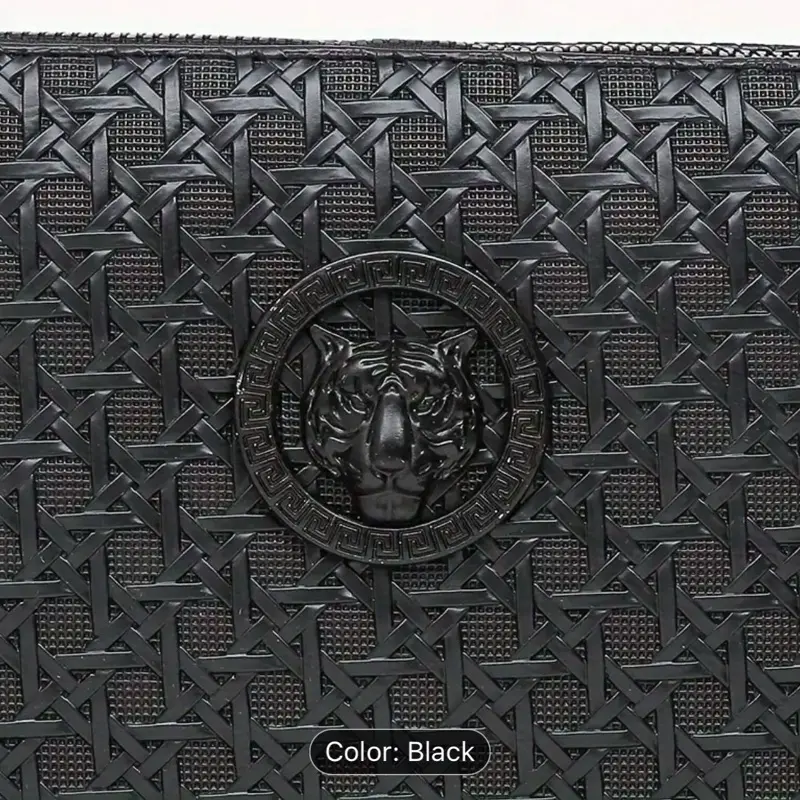 Men's Business Style Clutch for Daily Commute - Perfect for Phone, IPAD, Keys, and Coins 3
