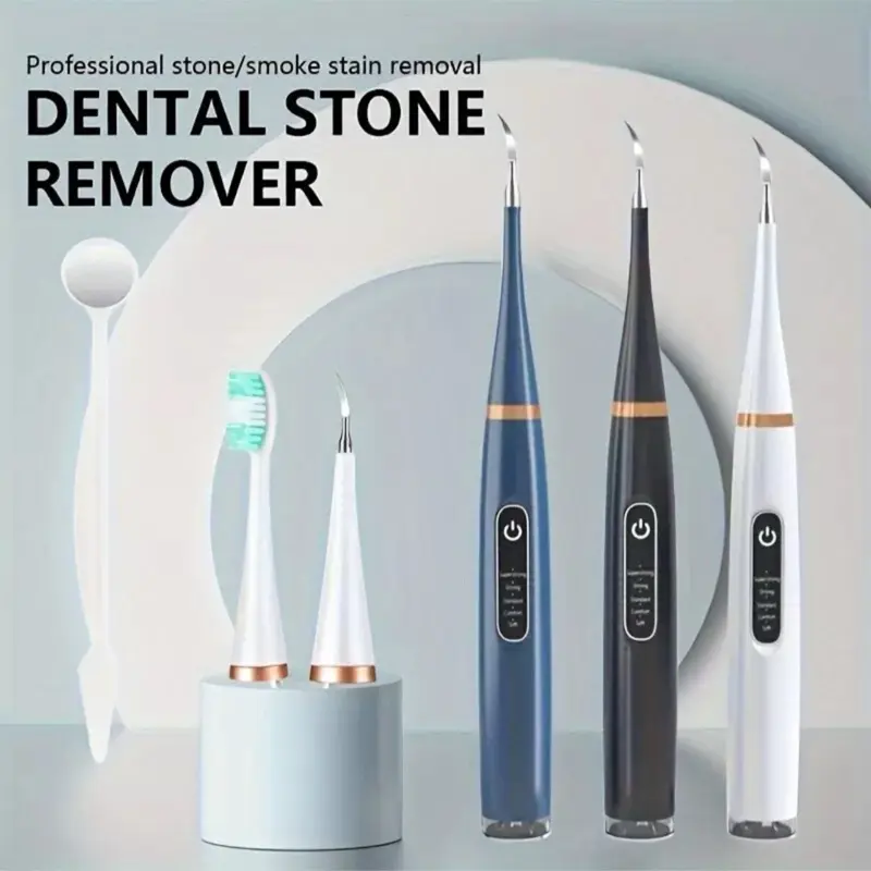 Electric Ultrasonic Tooth Cleaner Kit Dental Scaler Stain Remover Teeth Cleaning Oral 4