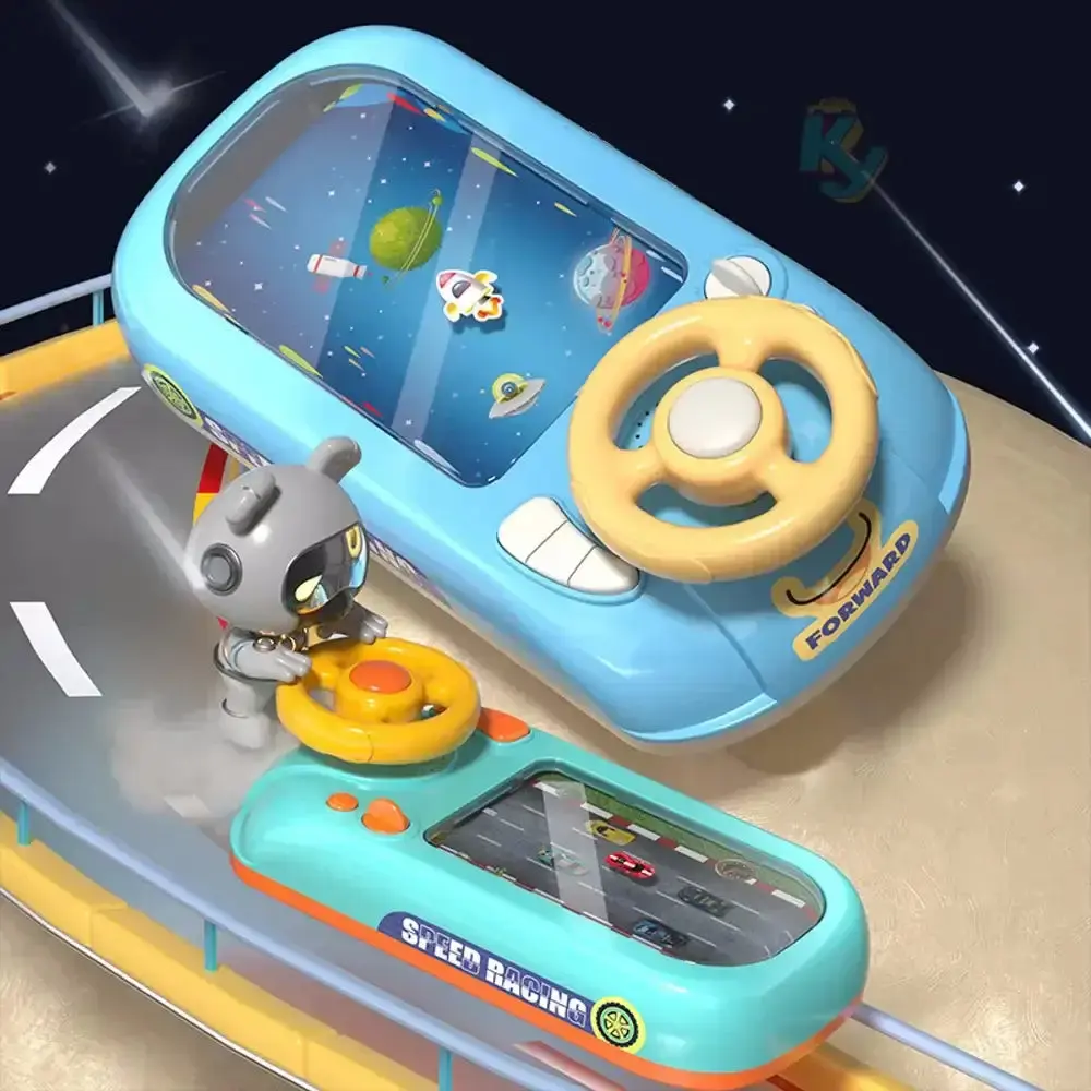 Kids Steering Toy - Interactive Racing Steering Wheel with Sounds & Music for Fun Learning