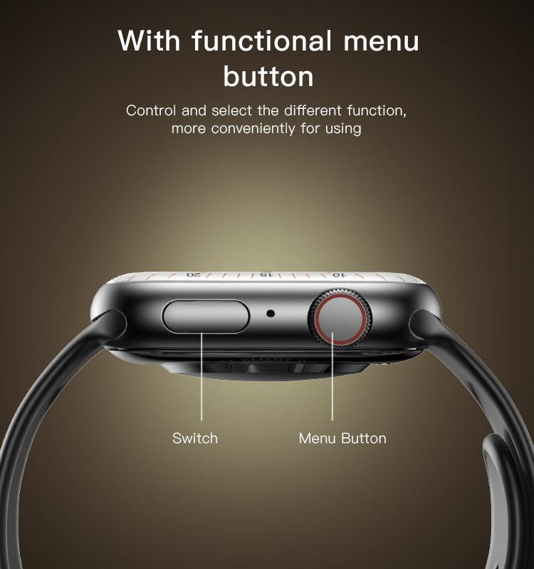 Product Introduction of Yesido IO17 1.89 inch IPS Screen IP67 Waterproof Smart Watch, Support Blood Pressure Monitoring Devices Wearable Smartphone Wristwatch 0