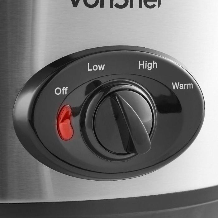 VonShef Stainless Steel 3.5L Slow Cooker【UK SELLER】 3