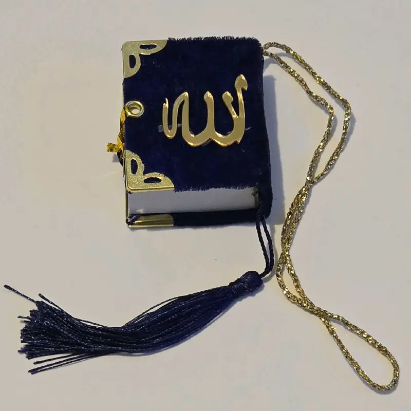 Islamic Full Mini Quran Dark Blue Unisex Car Hanging Accessory Ramadan Muslim Gift Decor Religious 0