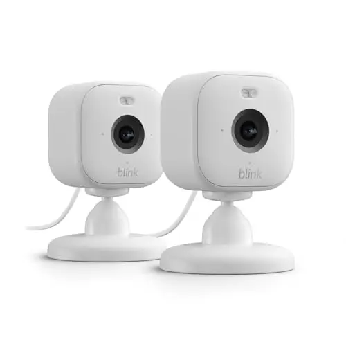 New Blink Mini 2 – Plug-in smart security camera, HD night view in colour, built-in spotlight, two-way audio, motion detection, works with Alexa (Black) 3