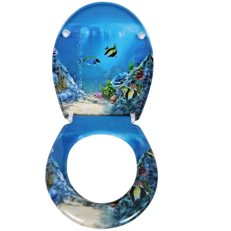 WOLTU Quick Release Toilet Seat with Soft Close Slow Hinge Attached Fittings Antibacterial for Bathroom 2
