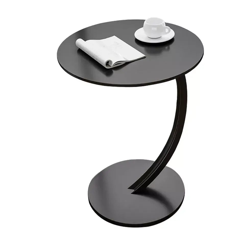 Swave Small C-Shape Sofa Side Table for Coffee, Tea, Snacks and Work