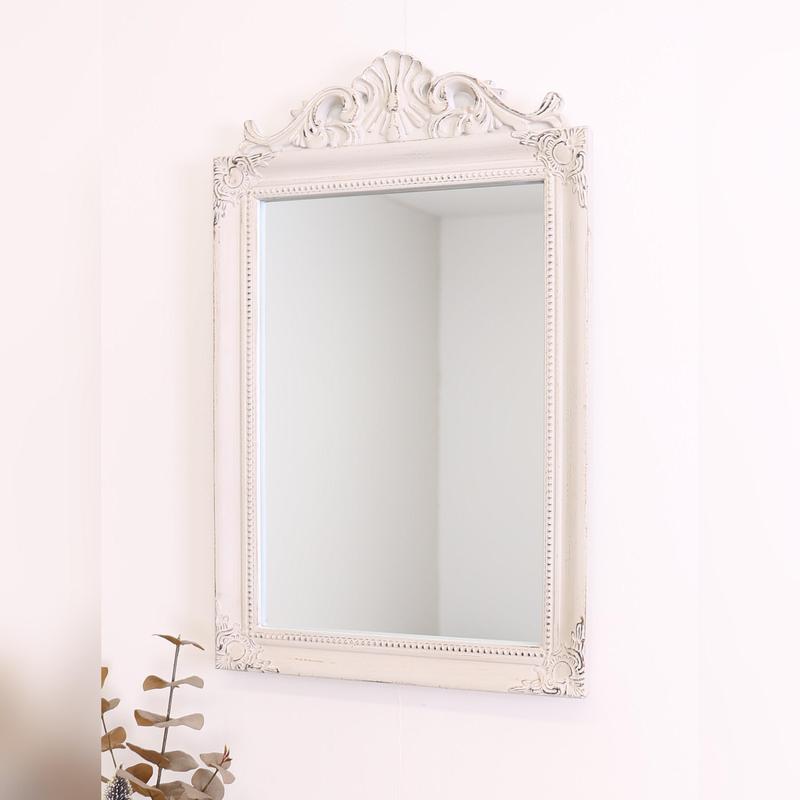 Chloe French Crest Wall Mirror Vintage Taupe 1
