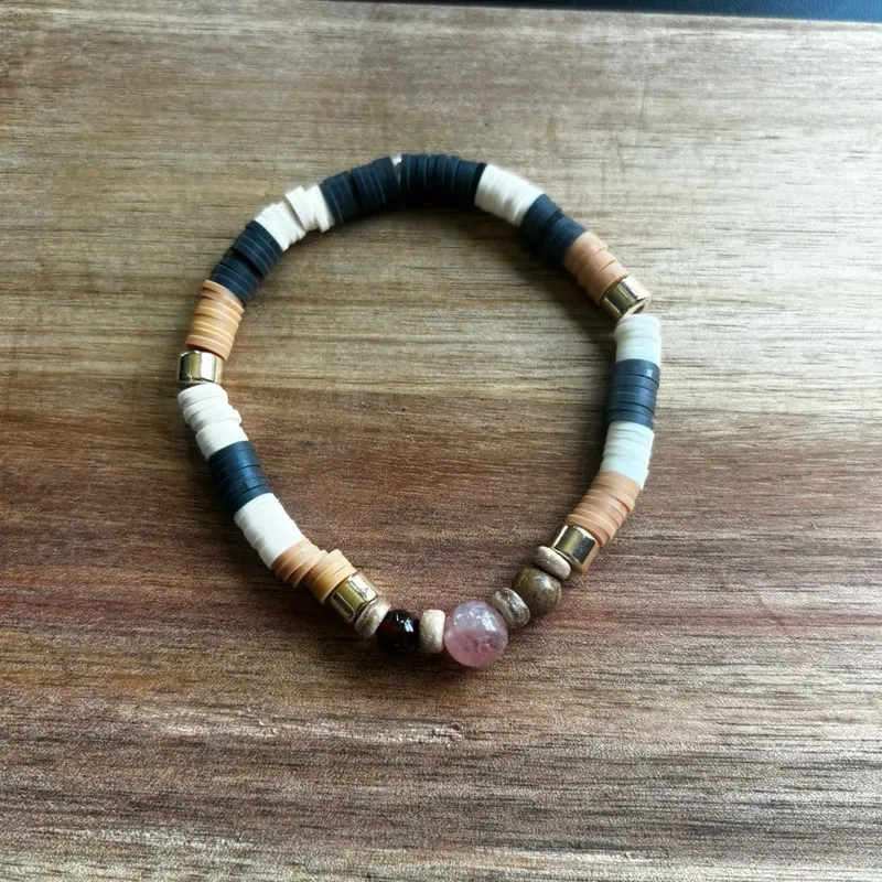 Meditation Bracelet with Sunstone & CoffeeAgate for Men and Women quartzcrystal tools 4