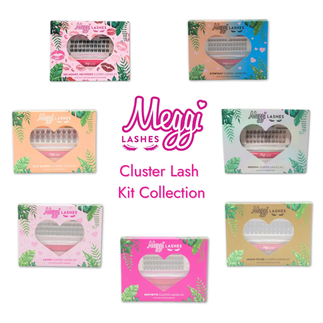 Meggilashes cluster eyelash kit