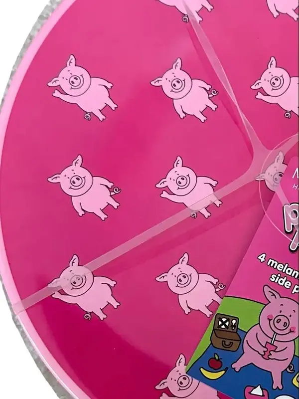 M&S Percy Pig 4x melamine picnic side plates 1