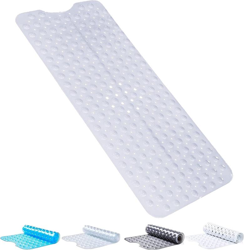 Yourslocalshop Bath Shower Tub Mat Non Slip with 200 Suction Cups, Anti Mould, PVC Material, 40x100 cm Bathtub 3