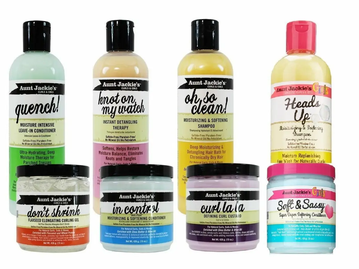 Aunt Jackie's Curls & Coils Moisturising Hair Care Styling Products Full Range