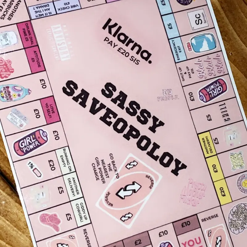 Sassy Saveopoly Saving Challenge - Cash Stuffing - Money Saving Game - Budgeting - Money Saving 3