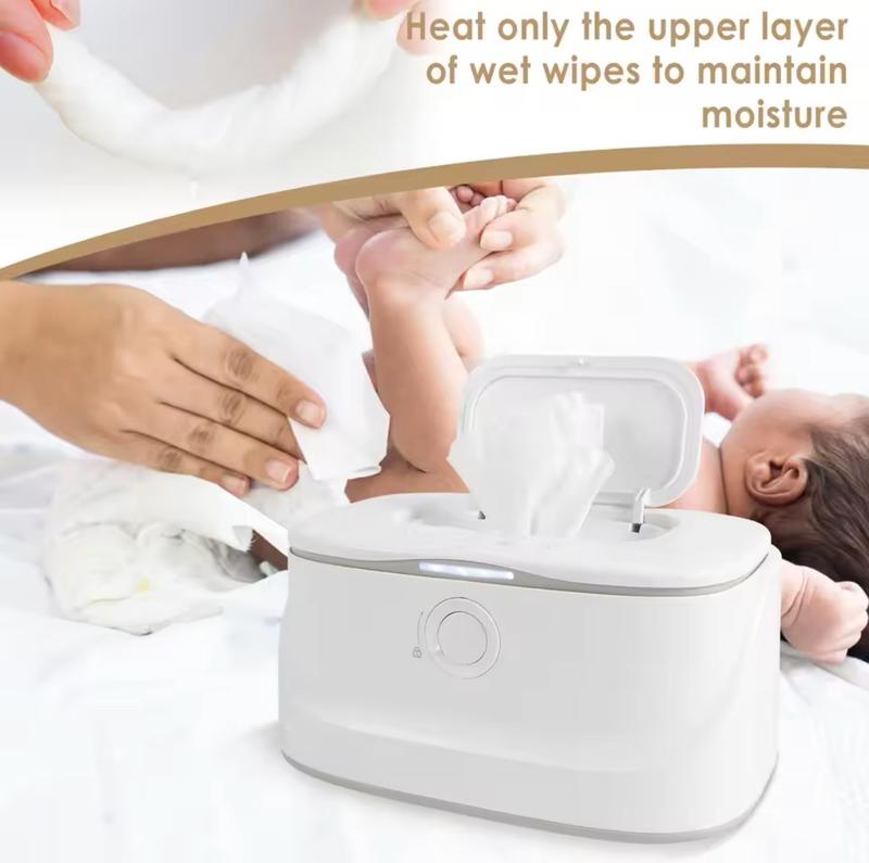 Product Introduction of USB Baby Wipe Warmer with LED Light - Adjustable Temperature and Large Capacity warmers 8