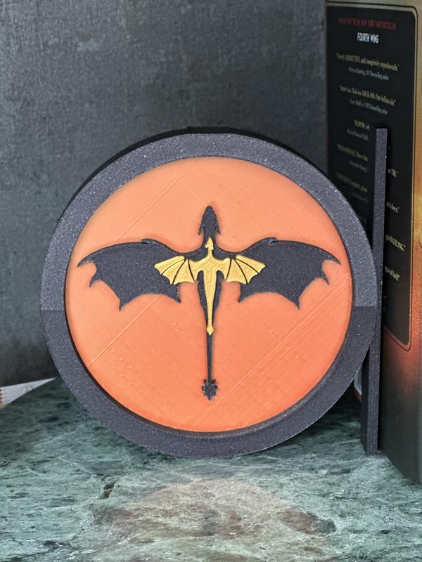 Fourth Wing Bookend - Perfect for Book Lovers 2