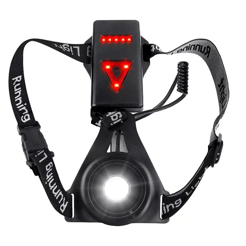 Waterproof Night Running Light, USB Rechargeable LED Chest Light Safety Wearabl 0