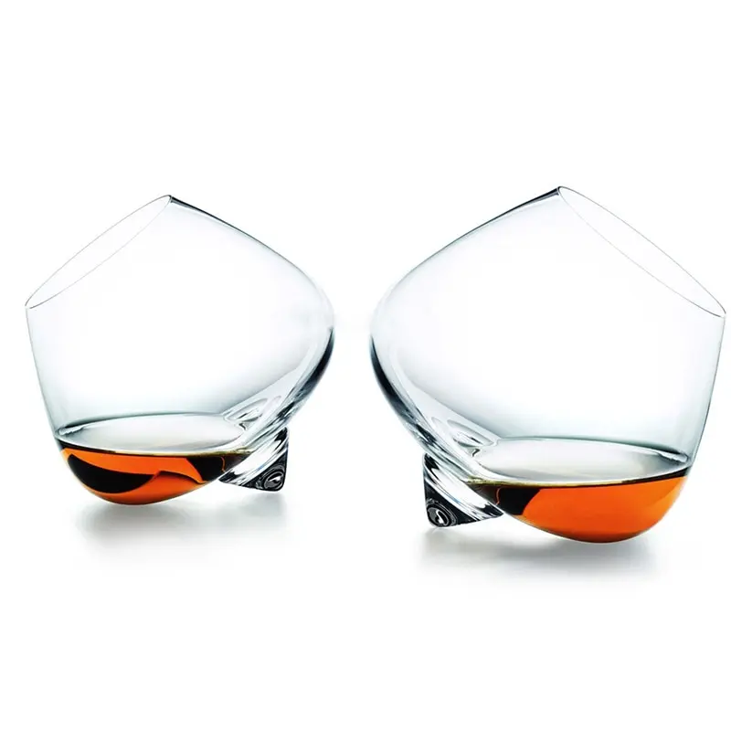 Rotate Top Wide Belly Whiskey Cocktail Drinking Wine Cup Tumbler Cone Bottom Bar Crystal Glasses Vaso Gafas Caneca Vidro Brandy 1