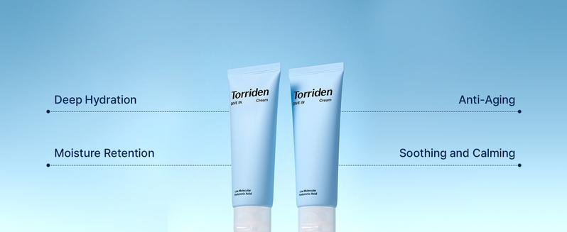 Product Introduction of Torriden DIVE IN Cream 80ml (2.71 fl. oz.) | Facial Moisturizer for Sensitive, Oily Skin | Lightweight and Moistrul Creamy Texture | Hyaluronic Acid Cream, Allantoin 6