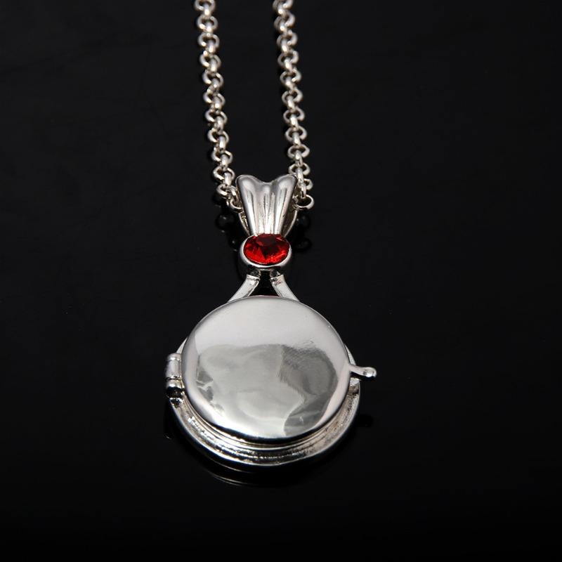 Product Introduction of Anime Peripheral H2O Red Sand Imprint Shell Necklace Girl Mermaid Shell Openable Necklace Ladies Pendant 8