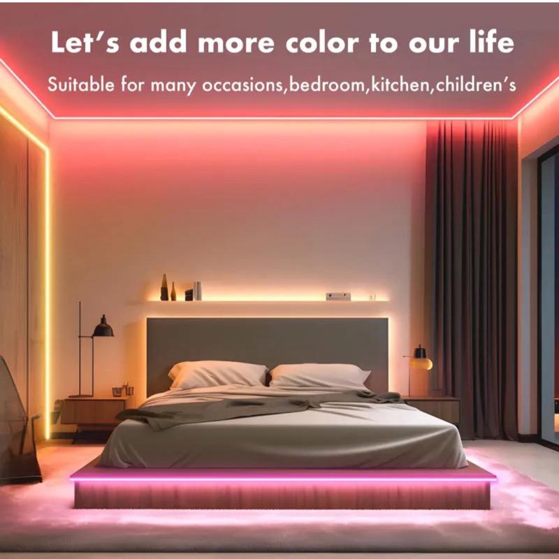 RGBIC 10 Meters Vibrant and Flexible IP67 Neon LED Strip Lights for Living and Bedroom Rooms - Music and Gaming Sync - Indoor and Outdoor Use rope light ledstrip arsenal ledbulb multicoloured smart 3m fairy black 4